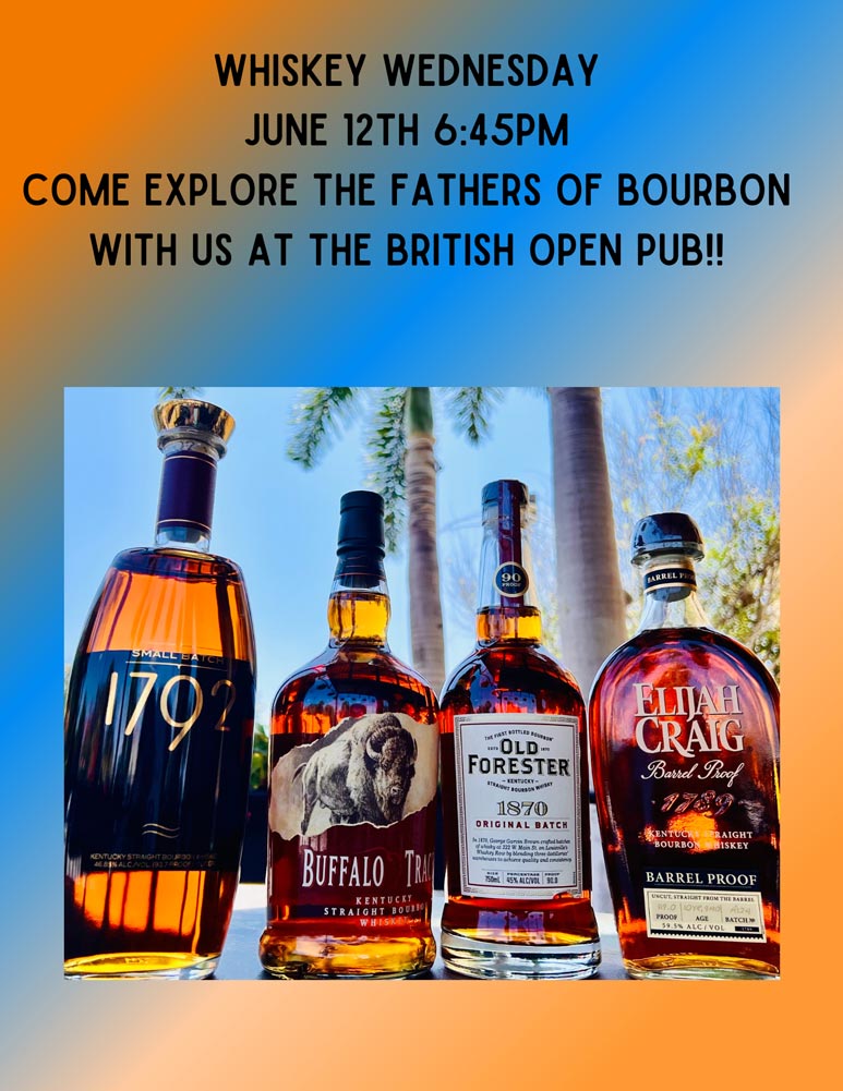 British Open Pub - June Whiskey Wednesday